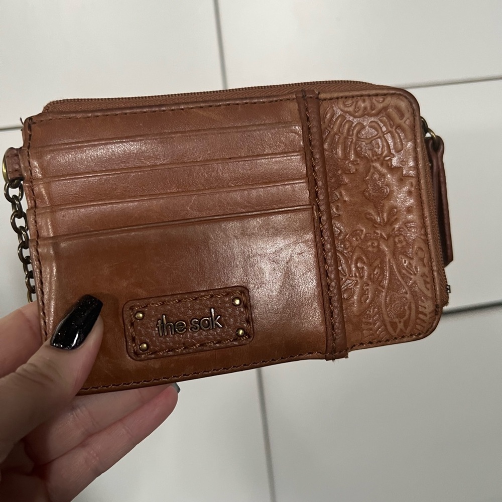 The Sak Leather Card Wallet - Cognac